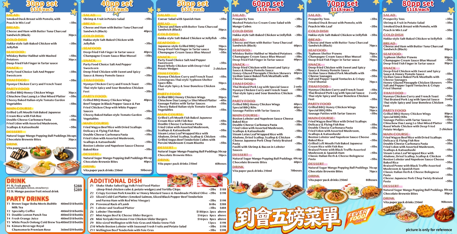 5lbs menu